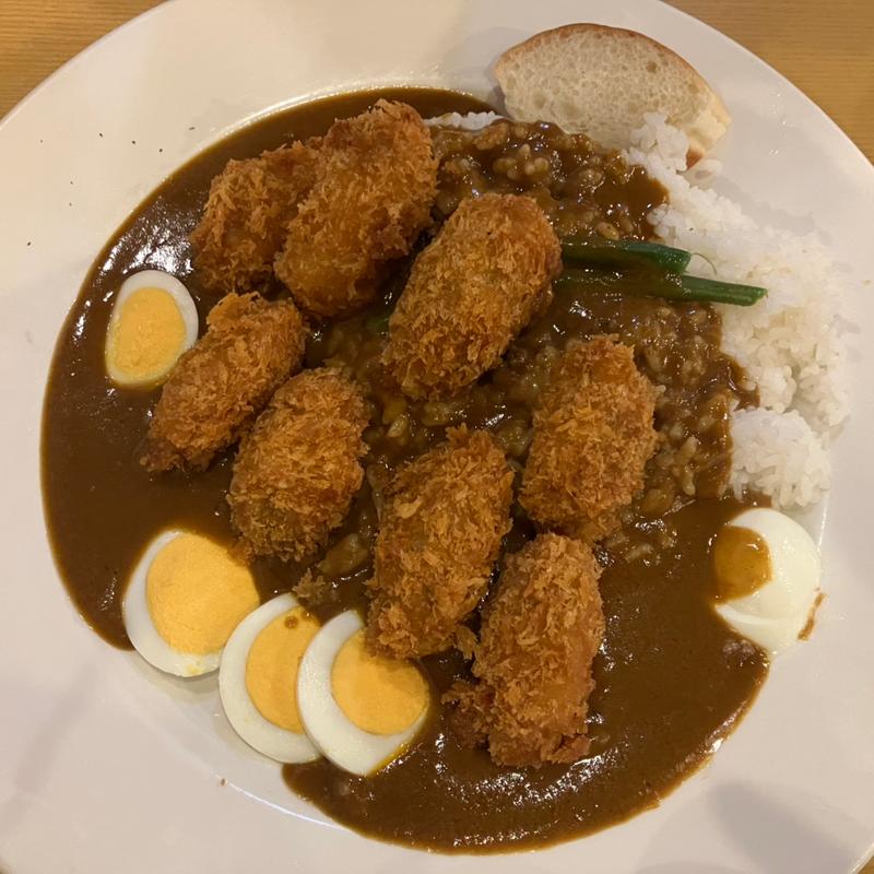 カキフライ+玉子(カレーハウス JIB 足高店 （ジブ）)