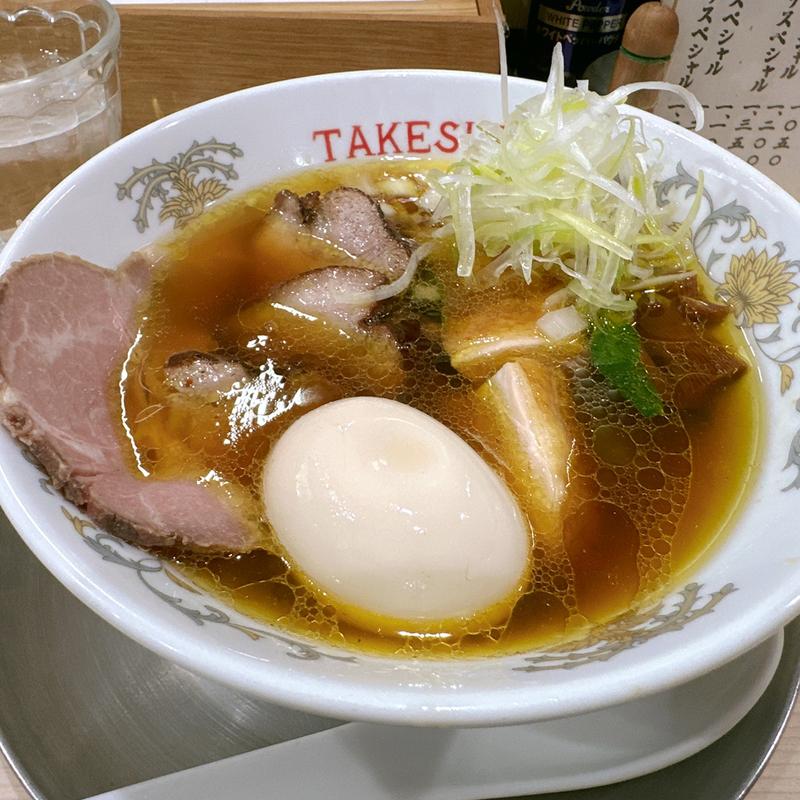 だし味玉チャーシュー醤油あっさり(ラーメン専科 竹末食堂)