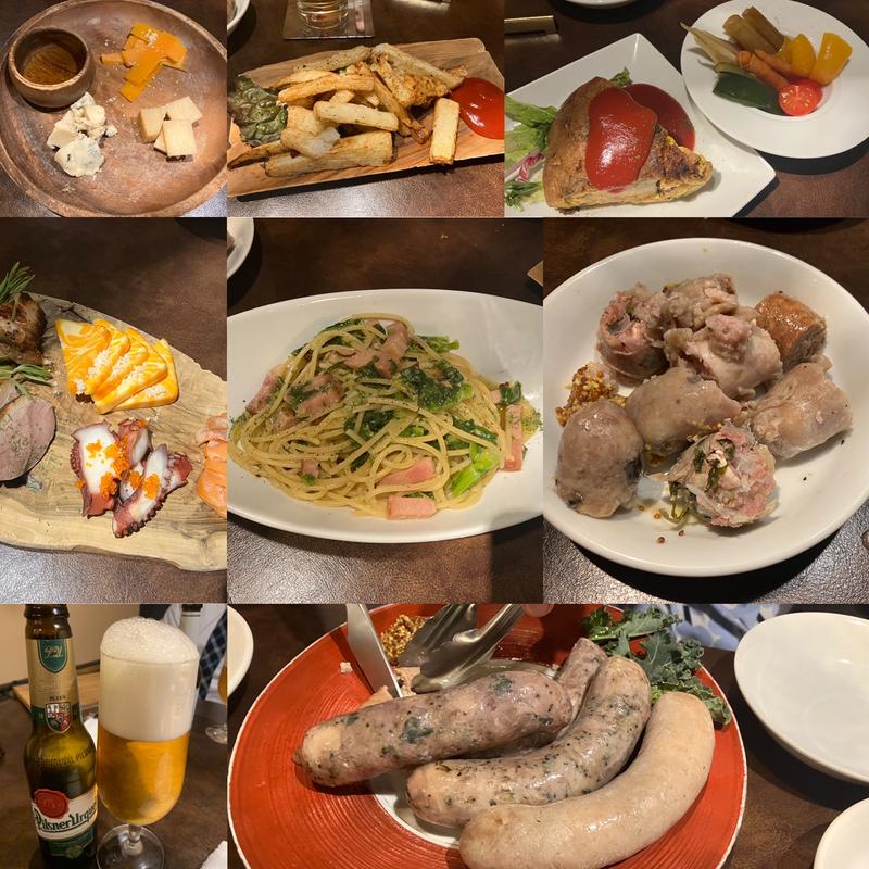 ソーセージいろいろ、燻製各種ほか(プロースト東京 ソーセージ＆燻製バル 秋葉原店)