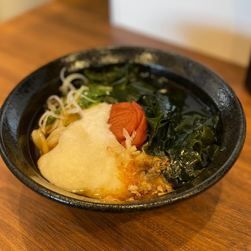 梅とろろわかめぶっかけ(手打ちうどんわだや)