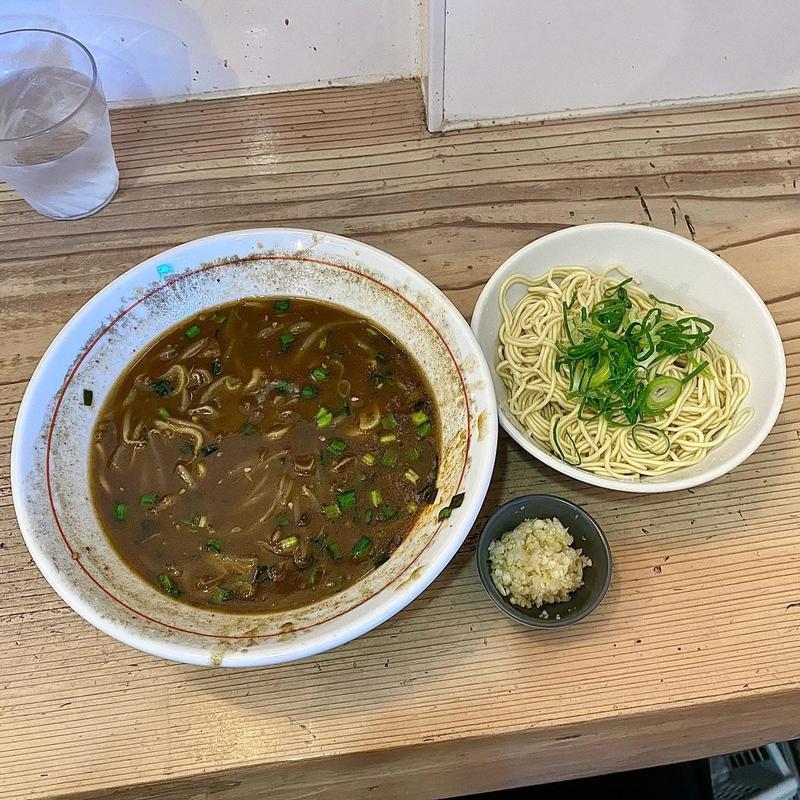 替玉 細麺 刻みニンニク(五弦屋)