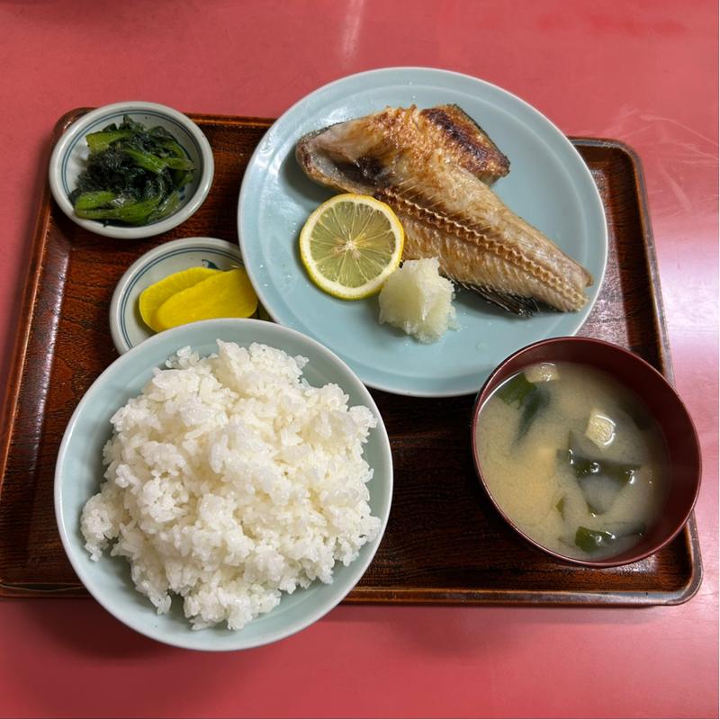 縞ホッケ焼定食(りゅうちゃん亭 )
