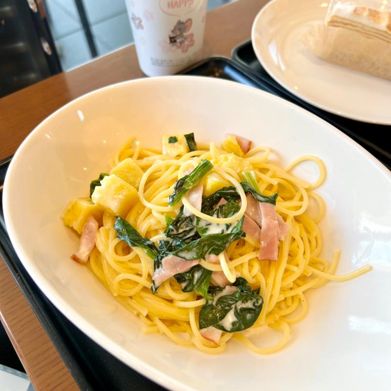 北海道産マスカルポーネのチーズクリームパスタ(タリーズコーヒー 東京ビッグサイト店)