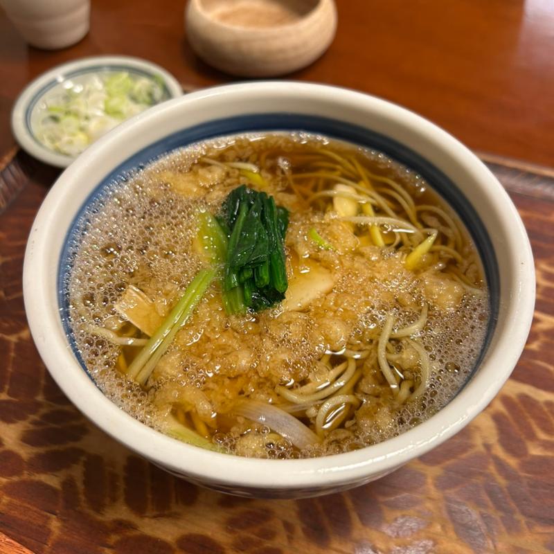 たぬきそば(手打ちそば やぶ忠)