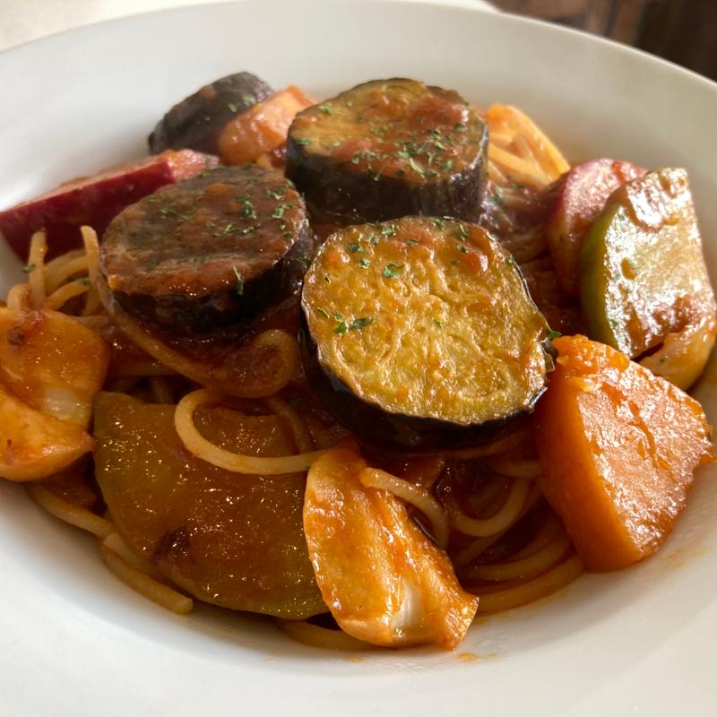 鎌倉野菜のアラビアータ(サンイチマルカフェ)