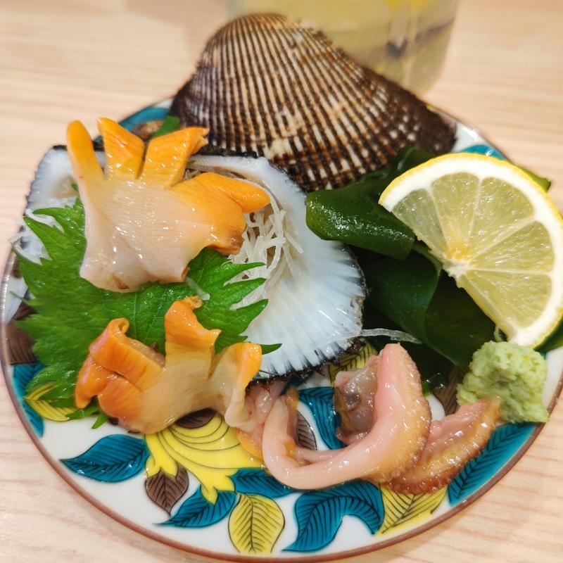 活赤貝(貝・海苔巻き 野毛しらはら)