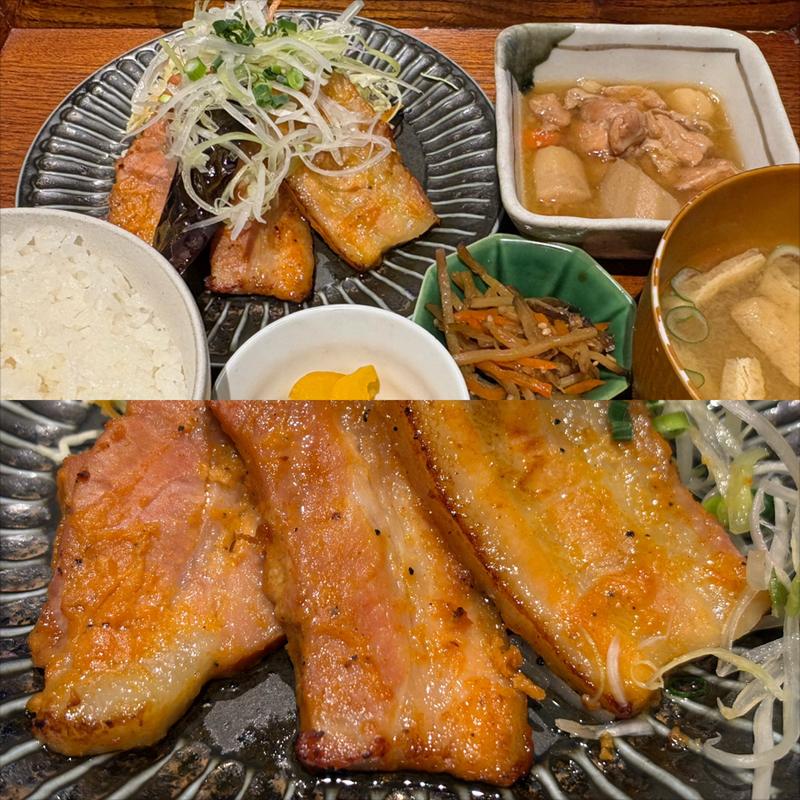 厚切り豚バラのピリ辛白味噌焼き(kawara CAFE＆DINING 横浜)