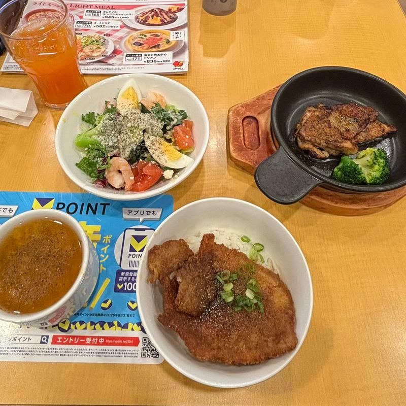 ガストフィット/若鶏スパイス タレカツ シーザーサラダ(ガスト 八千代大和田店 )