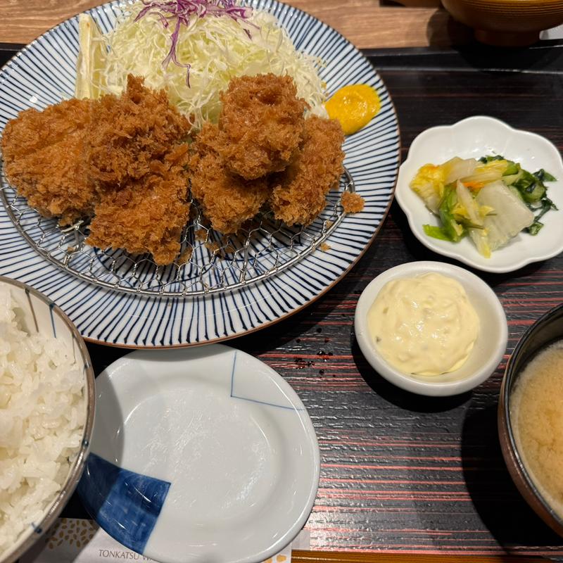 ヒレカキ盛合定食(とんかつ和幸 サブナード新宿店)