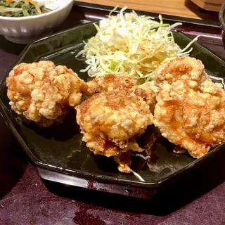 うまだし唐揚げ定食(博多もつ鍋 やまや 大阪あべの店)