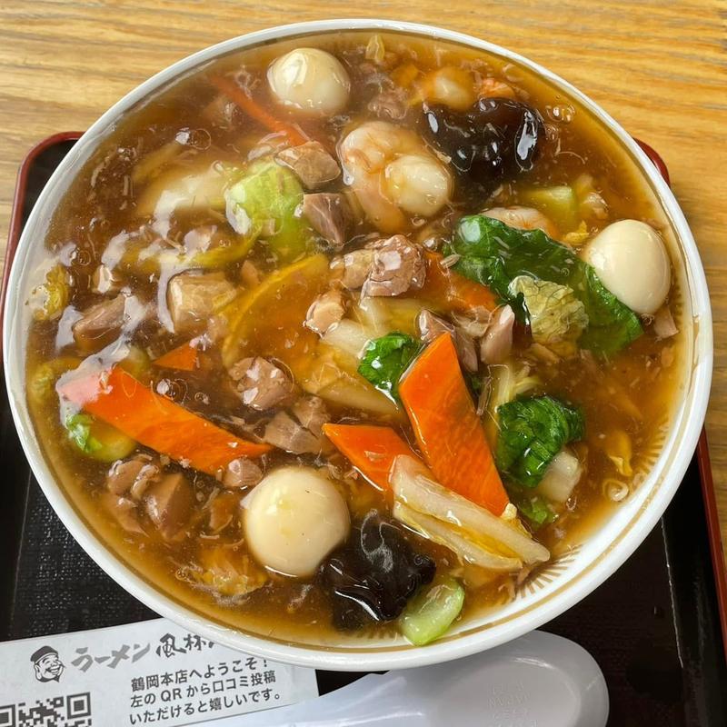 五目あんかけまぜそば(ラーメン風林火山 鶴岡本店 )