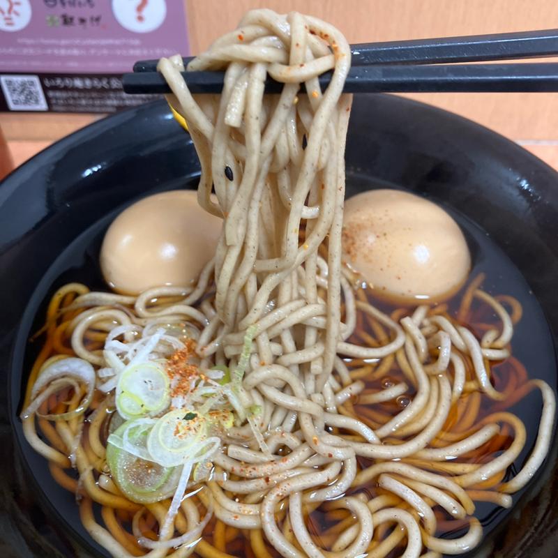 おでんそば（玉子二個）(駅そば 奥多摩そば 青梅ホーム)