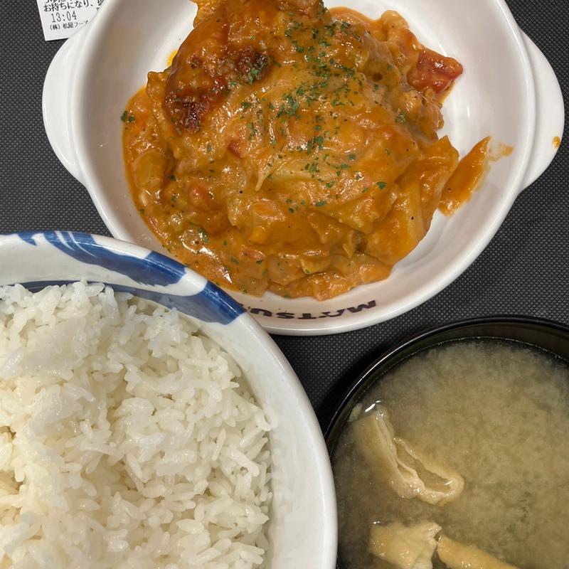 煮込みキャベツのトマトハンバーグ(松屋 小田急永山店 )