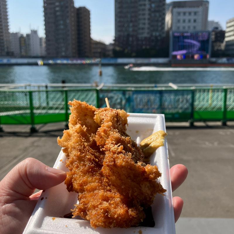 串カツ+イカフライ(煮込みの店 おおこし （【旧店名】はまかぜ 1号店）)