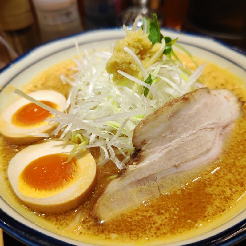生姜味噌ラーメン(五穀味噌ラーメン 味噌之介 根岸駅前店)