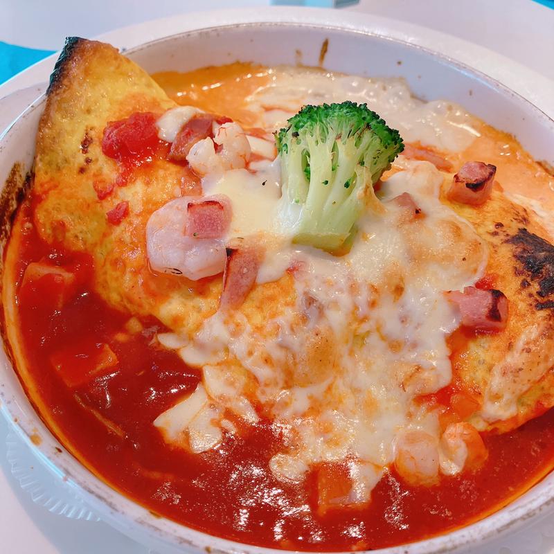 オムライスグラタン(トマトソース)(パフェテラス ミルキーウェイ)