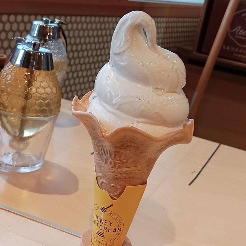 はちみつソフトクリーム(長坂養蜂場はちみつスイーツアトリエ)