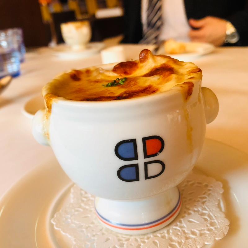 オニオングラタンスープ(ブラッスリー ポール・ボキューズ 銀座)