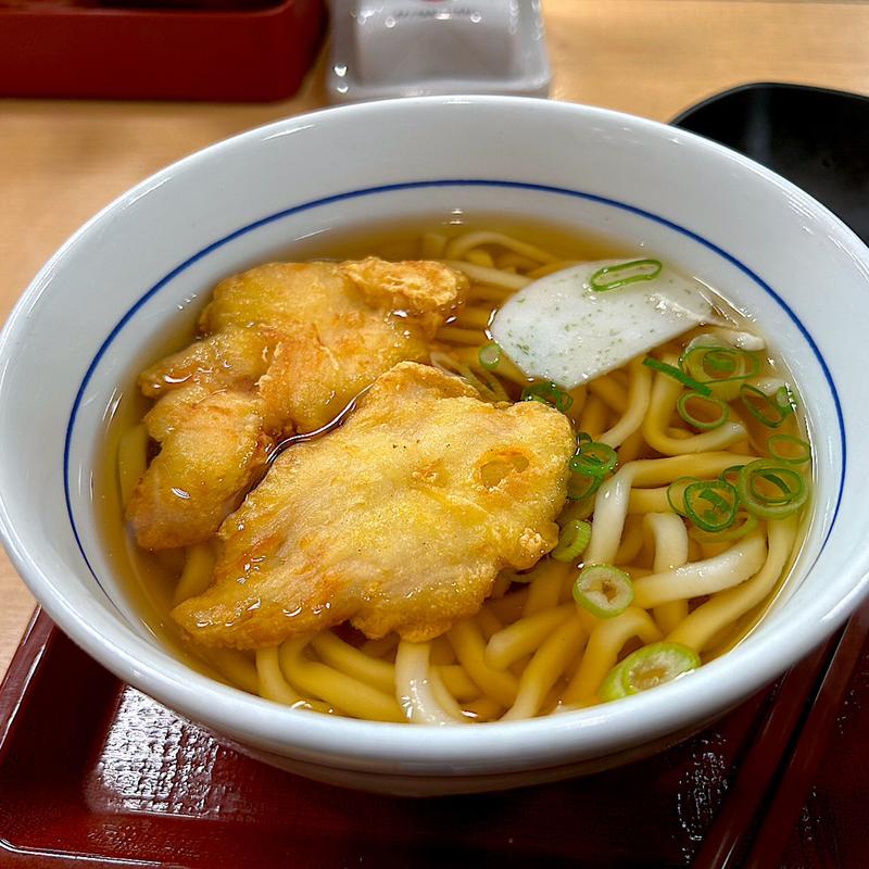 とり天(2個)うどん(なか卯 狛江店 )