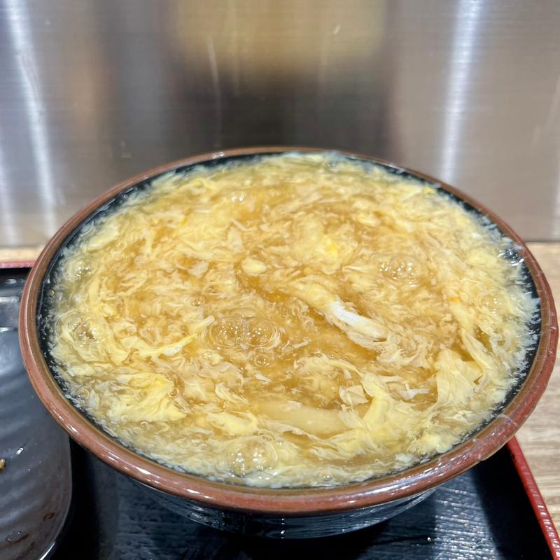 鶏卵うどん(つくもうどん 塩小路本店)