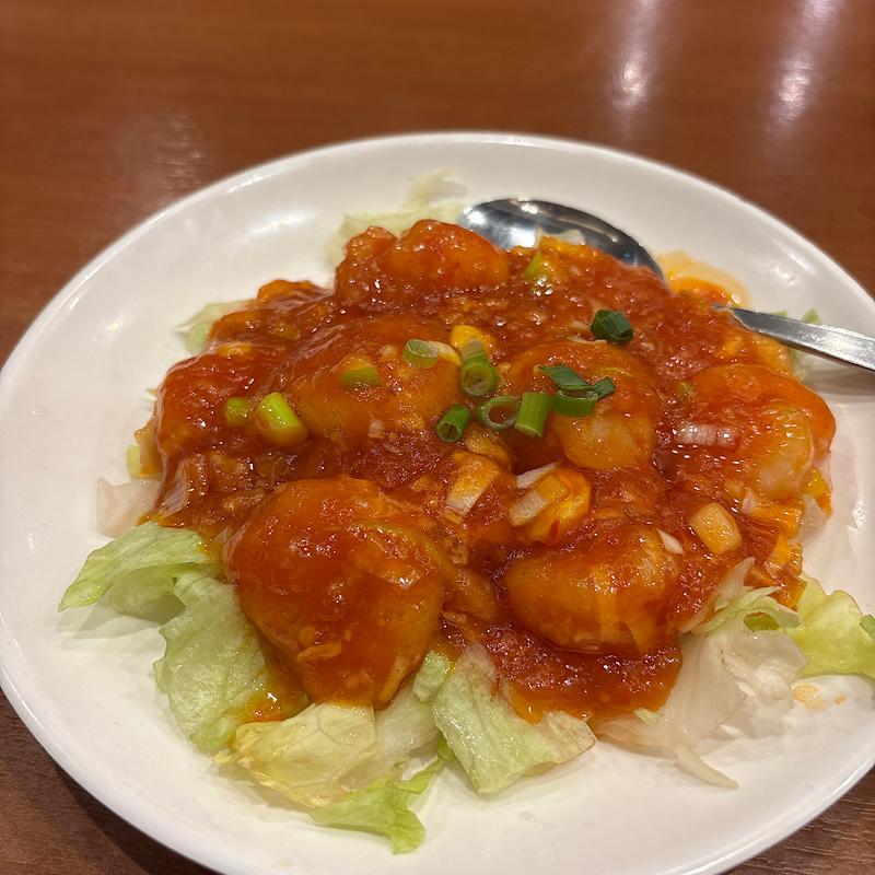 海老のチリソース(華心苑 新宿センタービル店)