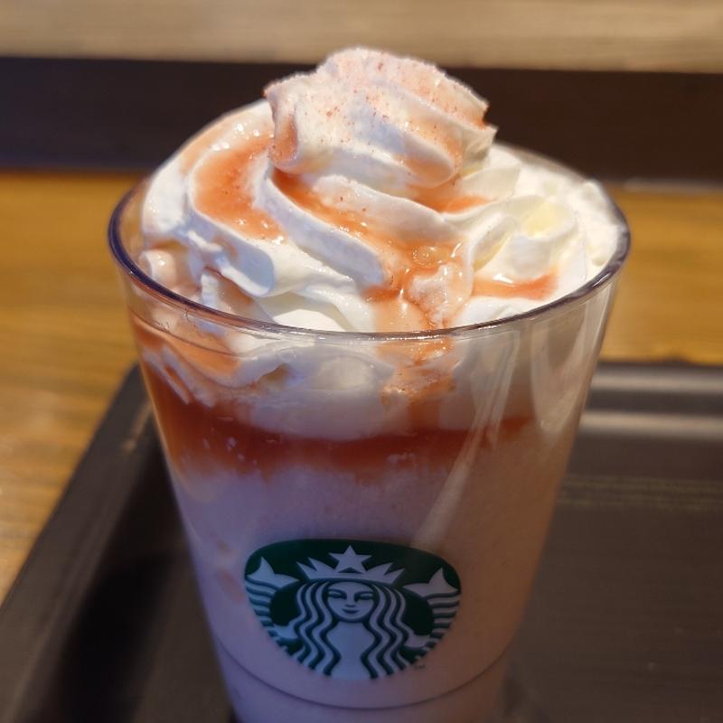 白桃と桜わらび餅のフラペチーノ(スターバックス 郡山安積店 )