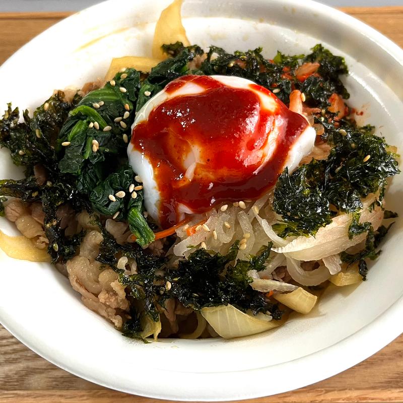 おんたま 黒ビビンバ牛丼(すき家 モリシア津田沼店)