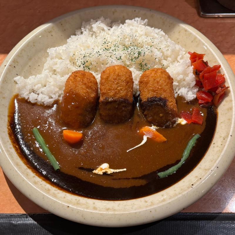 いんでいらクリームコロッケカレー(いんでいら道玄坂店)