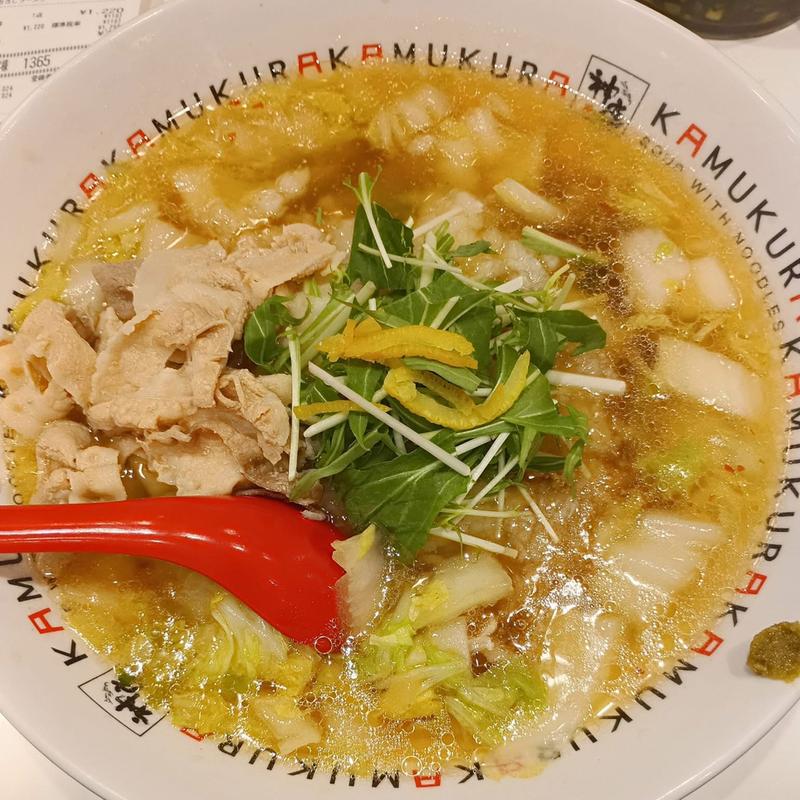 柚子温おろしラーメン(どうとんぼり神座 京王モール店)