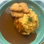 オムカツカレー