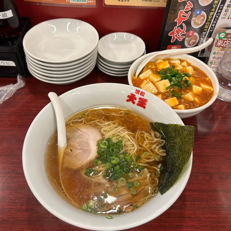 お得夜セット醤油ラーメン+ミニ麻婆丼(大王 有楽街店 )