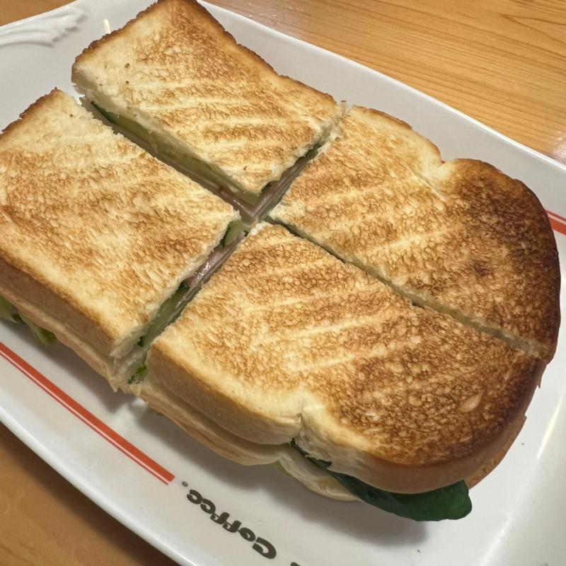 ハムトースト(コメダ珈琲店 三木平田店)