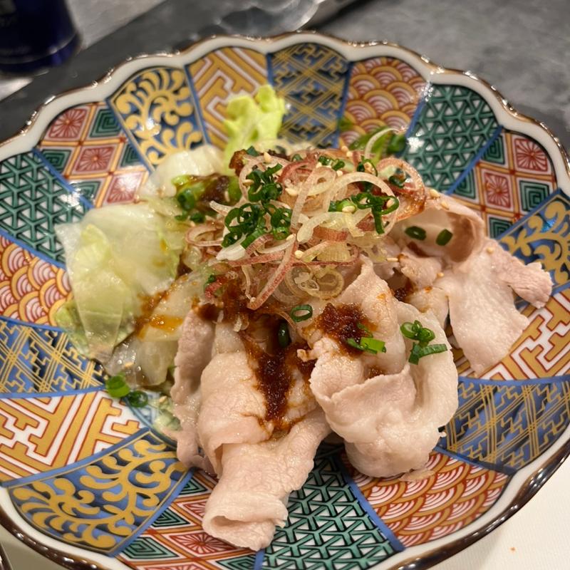 下田さん家の豚しゃぶポン酢(季節料理 ゆし松)