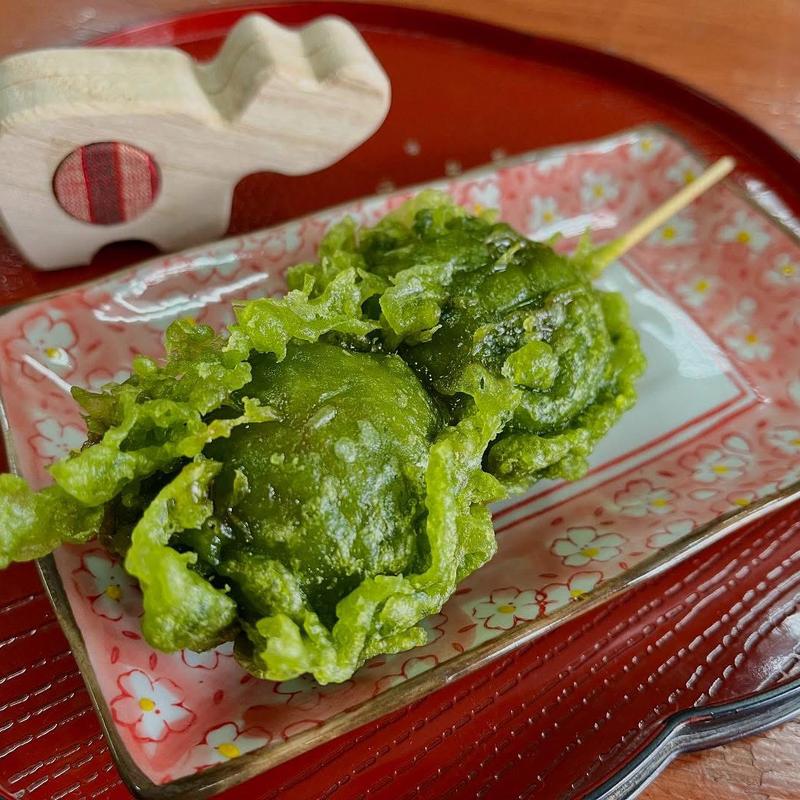 天ぷらまんじゅう 抹茶味(鶴ヶ城会館 )