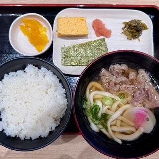 肉うどん定食