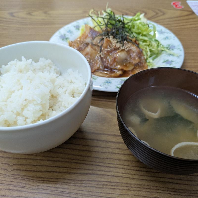 豚焼き皿定食(ホルモン食堂)