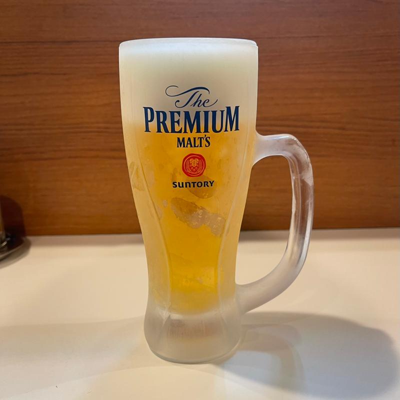 生ビール（プレミアムモルツ）(らぁめん しんじゅくほりうち 新橋店)