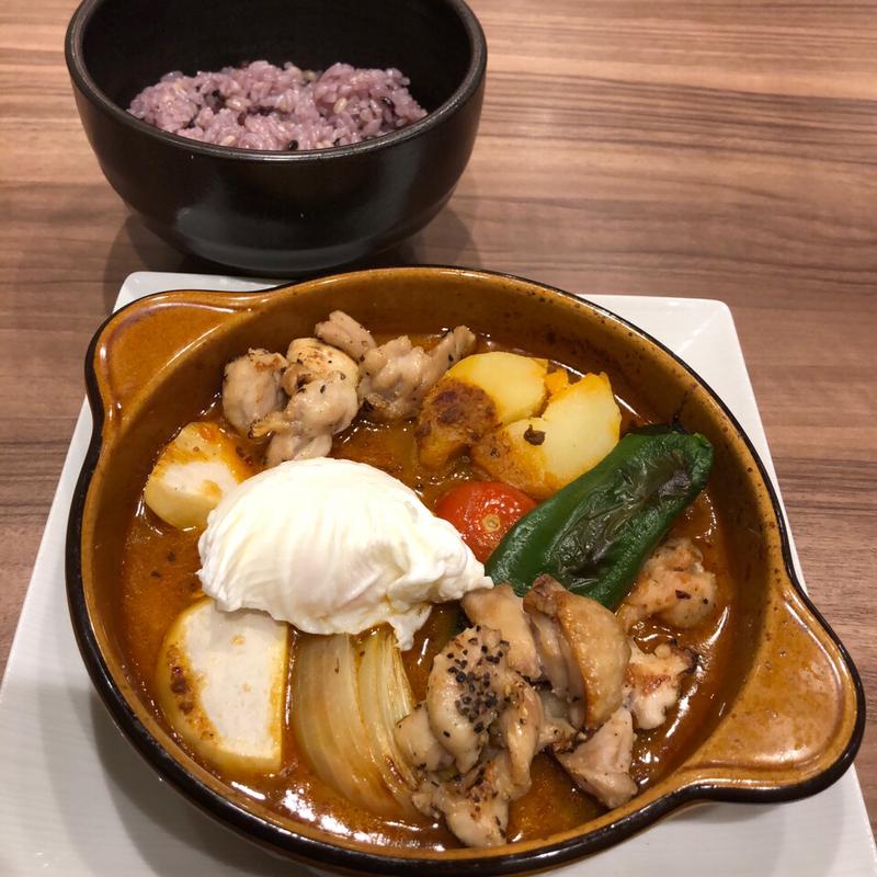 チキンと野菜のスープカレー(高倉町珈琲 柏の葉店)