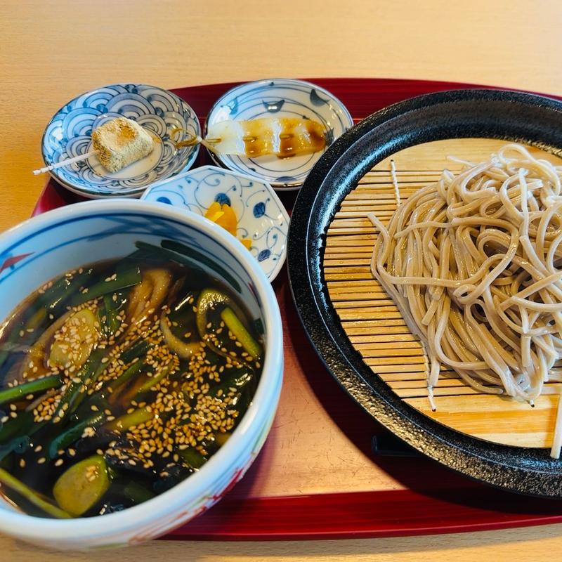 ニラつけそば(そば処 さくら)