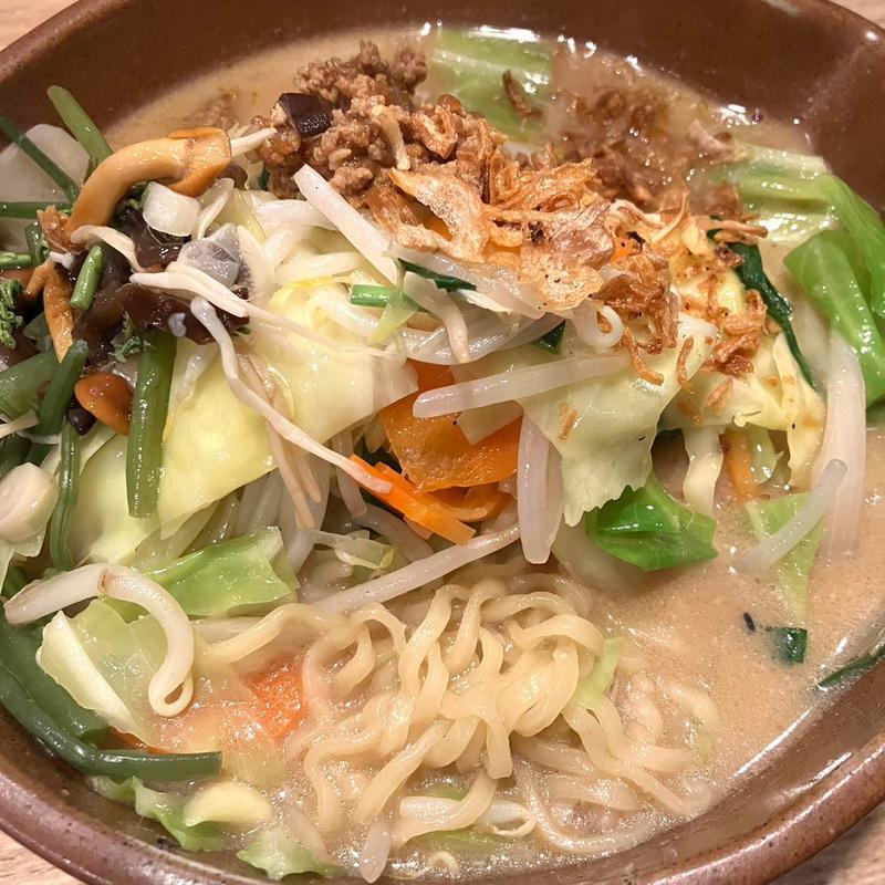 信州味噌らーめん 野菜盛り(田所商店 船堀店)