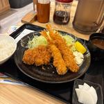 ヒレ・エビフライ定食