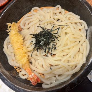 ざるうどん＋海老天1つ