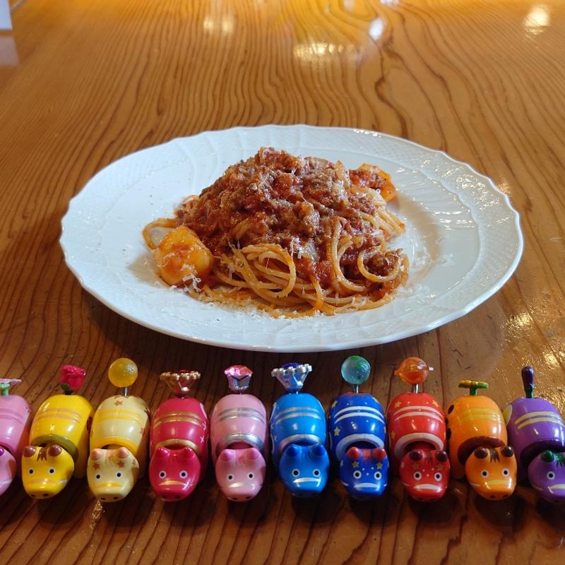 豚ラグートマトソーススパゲッティ(リストランテ マルテッロ)