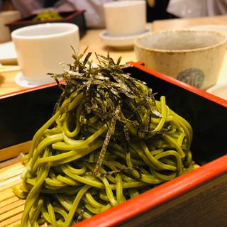茶そば(やえす初藤 （はつふじ）)