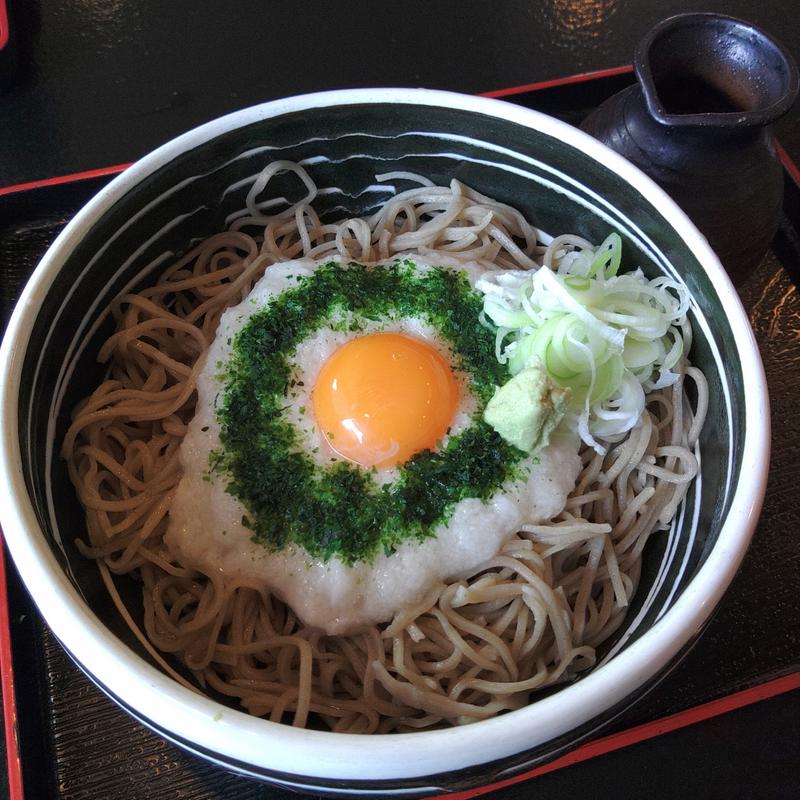 冷やし山掛けそば(手打ちそば 千秋庵 )