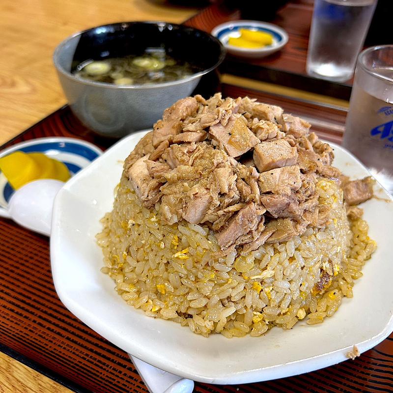 チャーシューたっぷり炒飯(ドライブインいづみ)