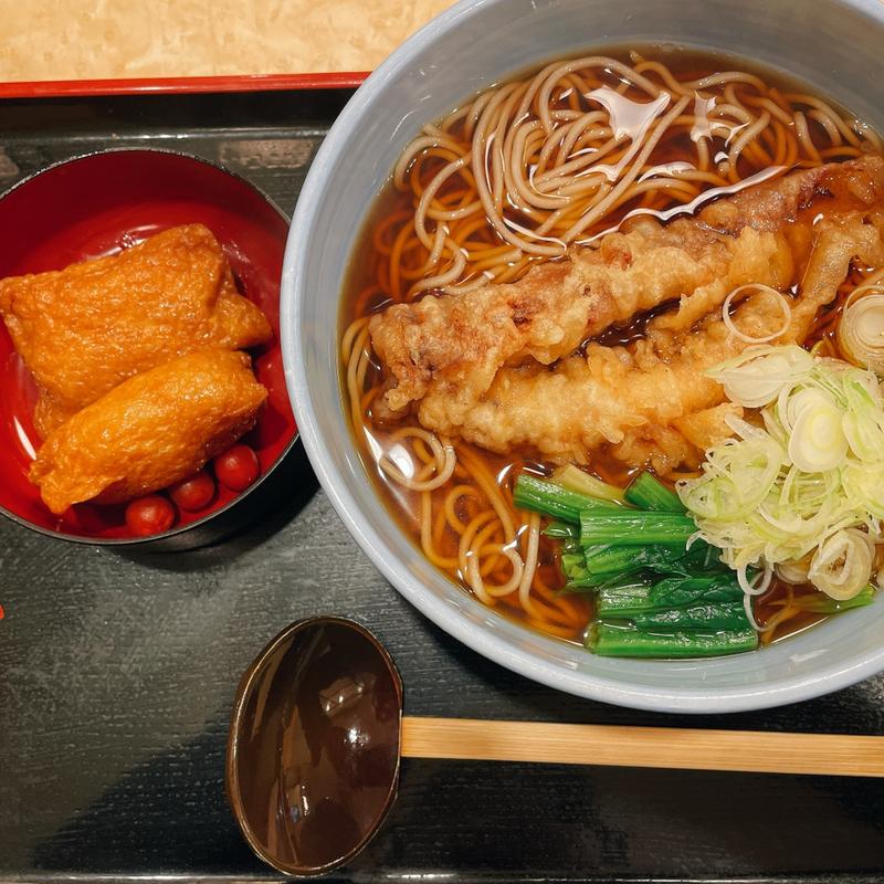 ジャンボゲソ天そば(小諸そば ニコライ坂店 )