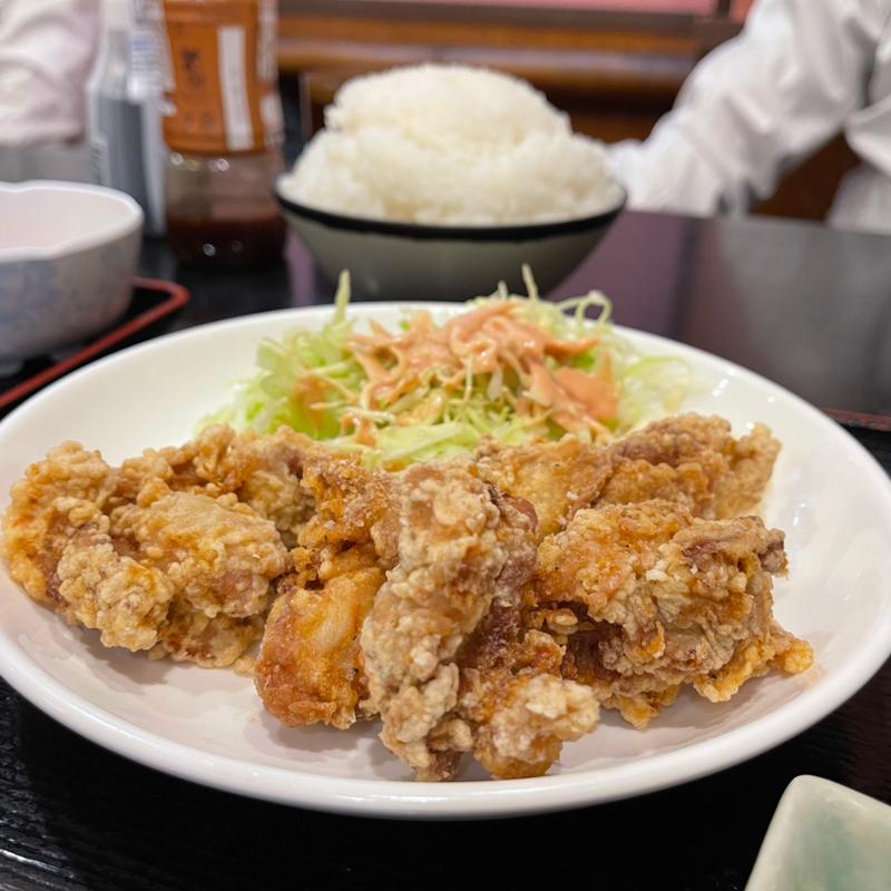 鳥からあげ定食　大盛り(居酒屋 きくや 渋谷)