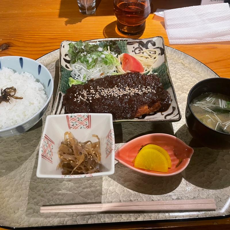 味噌とんかつ定食(和Dining 恭道)