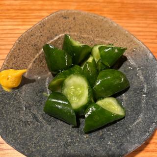 きゅうり漬け(炭火居酒屋 炎 アーバンビル店)